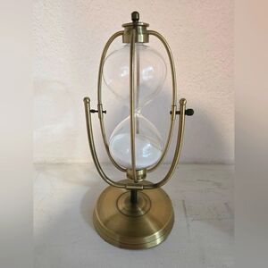 Elegant Brass Hourglass Timer